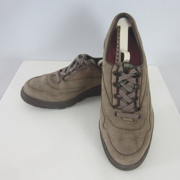 MEPHISTO RUNOFF Womens 9.5 Comfort Shoes Lace Up Shoes Oxfords Brown Taupe Gray - Picture 8 of 14